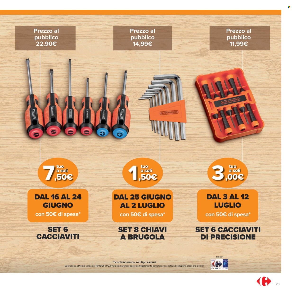 Volantino Carrefour - 16/6/2026 - 29/6/2026. Pagina 23