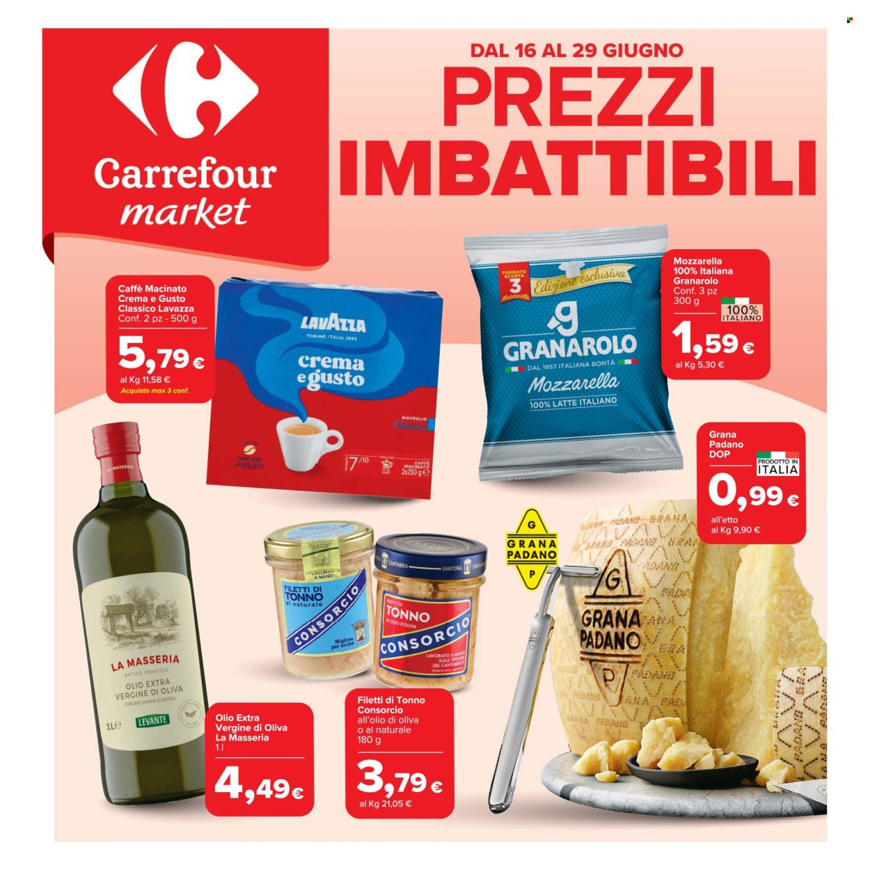 Volantino Carrefour - 16/6/2026 - 29/6/2026. Pagina 1