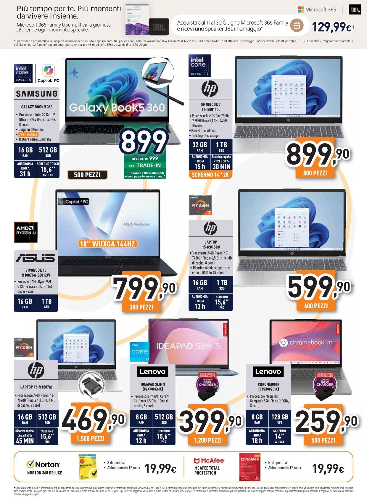 Volantino Unieuro - 11/6/2026 - 17/6/2026. Pagina 11