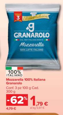Mozzarella 100% Italiana Granarolo