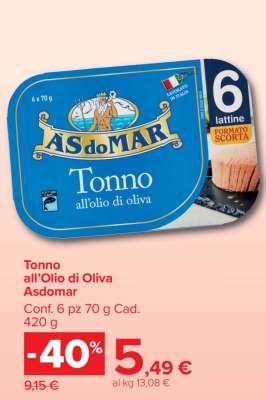 Tonno all’Olio di Oliva AsdoMar