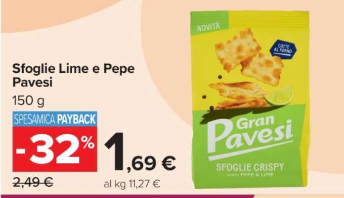 Sfoglie Lime e Pepe Pavesi