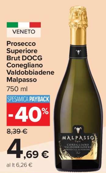 Prosecco Superiore Brut DOCG Conegliano Valdobbiadene Malpasso