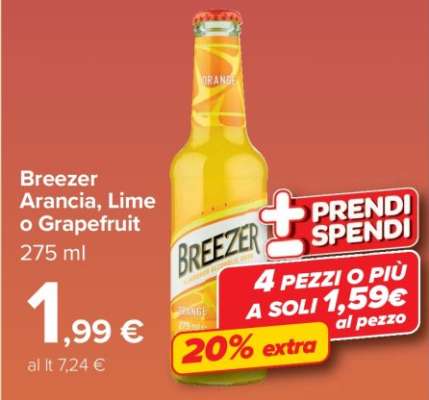 Breezer Arancia, Lime o Grapefruit