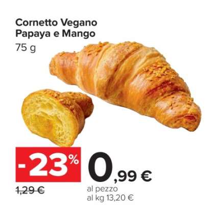 Cornetto Vegano Papaya e Mango