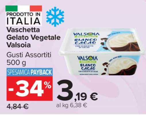 Vaschetta Gelato Vegetale Valsoia