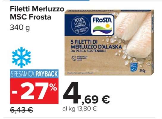 Filetti Merluzzo MSC Frosta