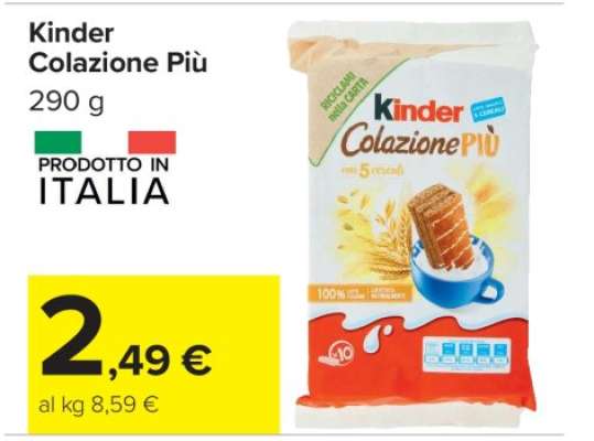 KINDER COLAZIONE PIÙ