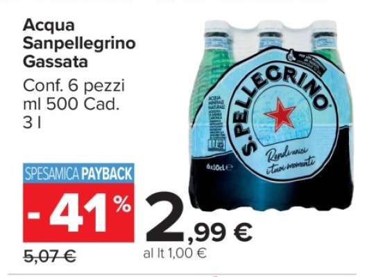 Acqua Sanpellegrino Gassata