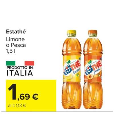 Estathé Limone o Pesca 1,5 l