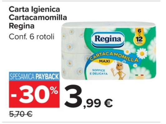 Carta Igienica Cartacamomilla Regina