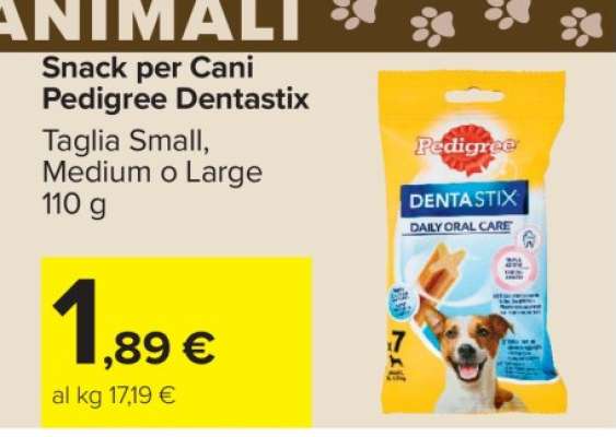 Snack per Cani Pedigree Dentastix