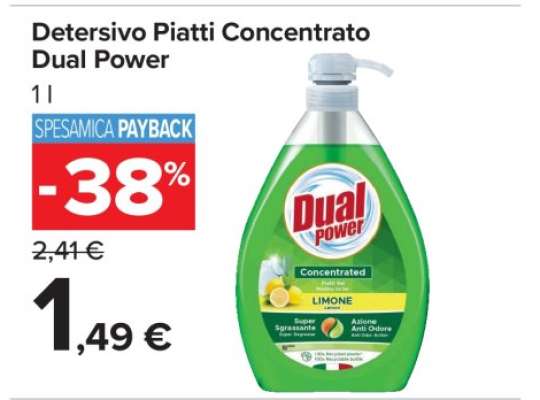 Detersivo Piatti Concentrato Dual Power