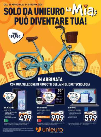 Volantino Unieuro - 29/5/2026 - 14/6/2026.