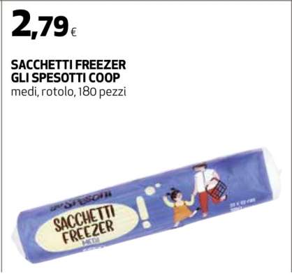 SACCHETTI FREEZER GLI SPESOTTI COOP
