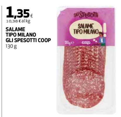 SALAME TIPO MILANO GLI SPESOTTI COOP
