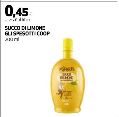 SUCCO DI LIMONE GLI SPESOTTI COOP