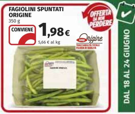 FAGIOLINI SPUNTATI ORIGINE