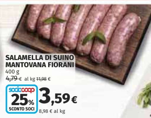 Salamella di Suino Mantovana Fiorani