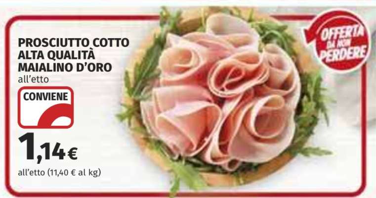 Prosciutto Cotto Alta Qualità Maialino D’Oro