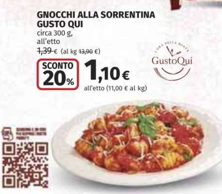 GNOCCHI ALLA SORRENTINA GUSTO QUI