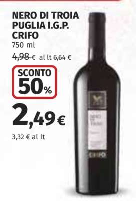 NERO DI TROIA PUGLIA I.G.P. CRIFO