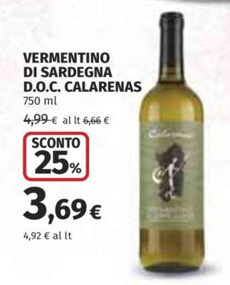 VERMENTINO DI SARDEGNA D.O.C. CALARENAS