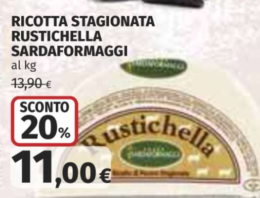 RICOTTA STAGIONATA RUSTICHELLA SARDAFORMAGGI