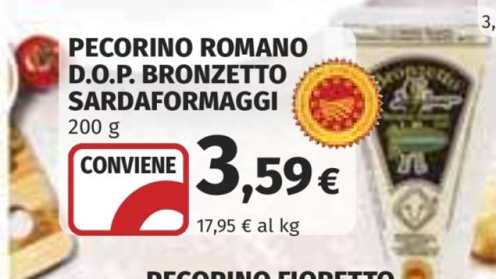 PECORINO ROMANO D.O.P. BRONZETTO SARDAFORMAGGI