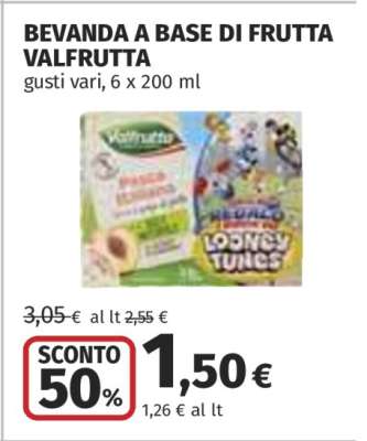 BEVANDA A BASE DI FRUTTA VALFRUTTA