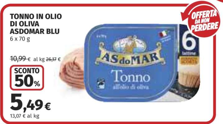 TONNO IN OLIO DI OLIVA ASDOMAR BLU