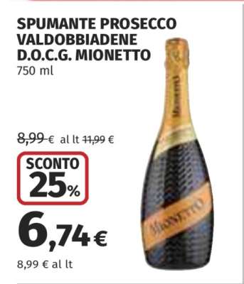 SPUMANTE PROSECCO VALDOBBIADENE D.O.C.G. MIONETTO