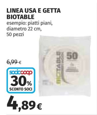 LINEA USA E GETTA BIOTABLE