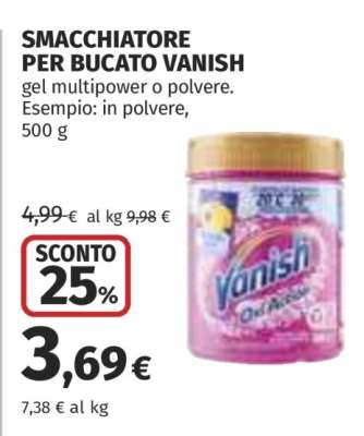 Smacchiatore per bucato Vanish