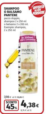 Shampoo o Balsamo Pantene