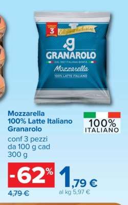 Mozzarella 100% Latte Italiano Granarolo
