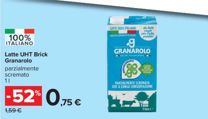 Latte UHT Brick Granarolo