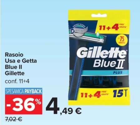 Rasoio Usa e Getta Blue II Gillette