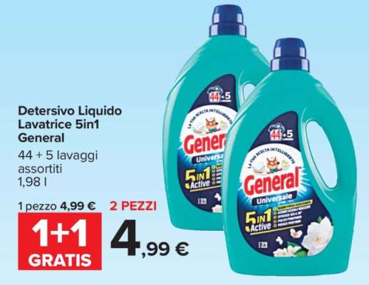 Detersivo Liquido Lavatrice 5in1 General