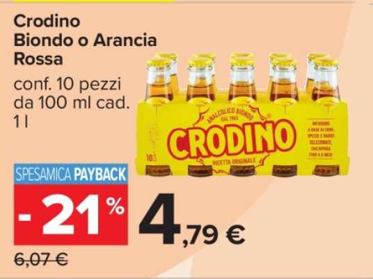 Crodino Biondo o Arancia Rossa