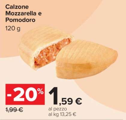 Calzone Mozzarella e Pomodoro