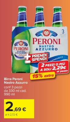 Birra Peroni Nastro Azzurro
