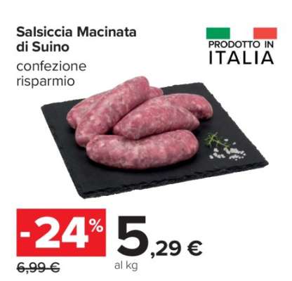 Salsiccia Macinata di Suino