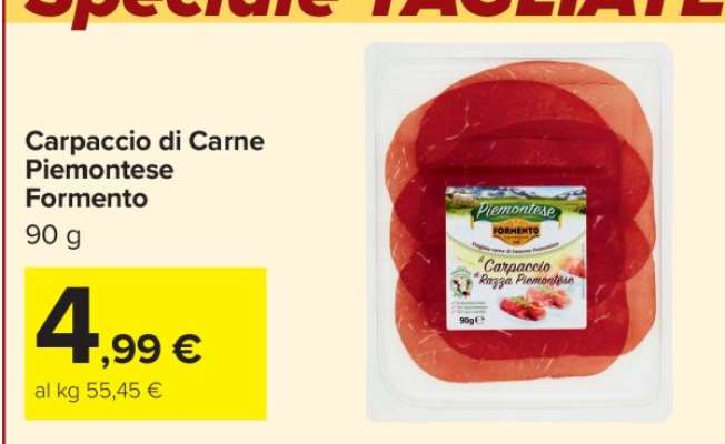 Carpaccio di Carne Piemontese Formento