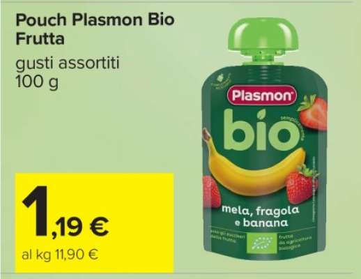 Pouch Plasmon Bio Frutta