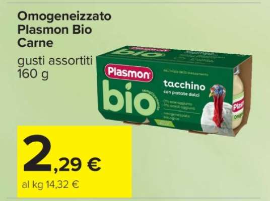 Omogeneizzato Plasmon Bio Carne