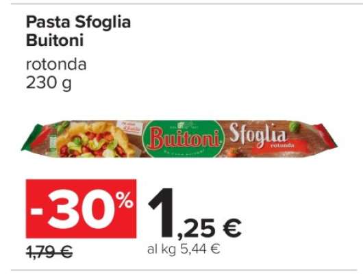 Pasta Sfoglia Buitoni