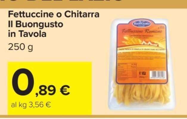 Fettuccine o Chitarra Il Buongusto in Tavola