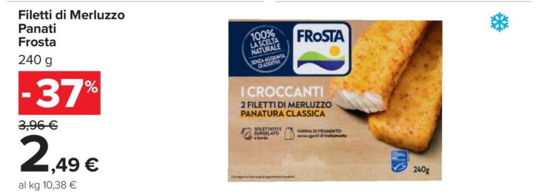 Filetti di Merluzzo Panati Frosta