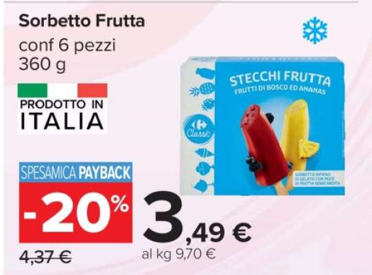 Sorbetto Frutta